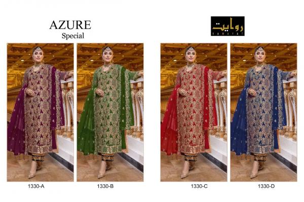 Rawayat azure Special Designer Georgette Wedding Wear Salwar